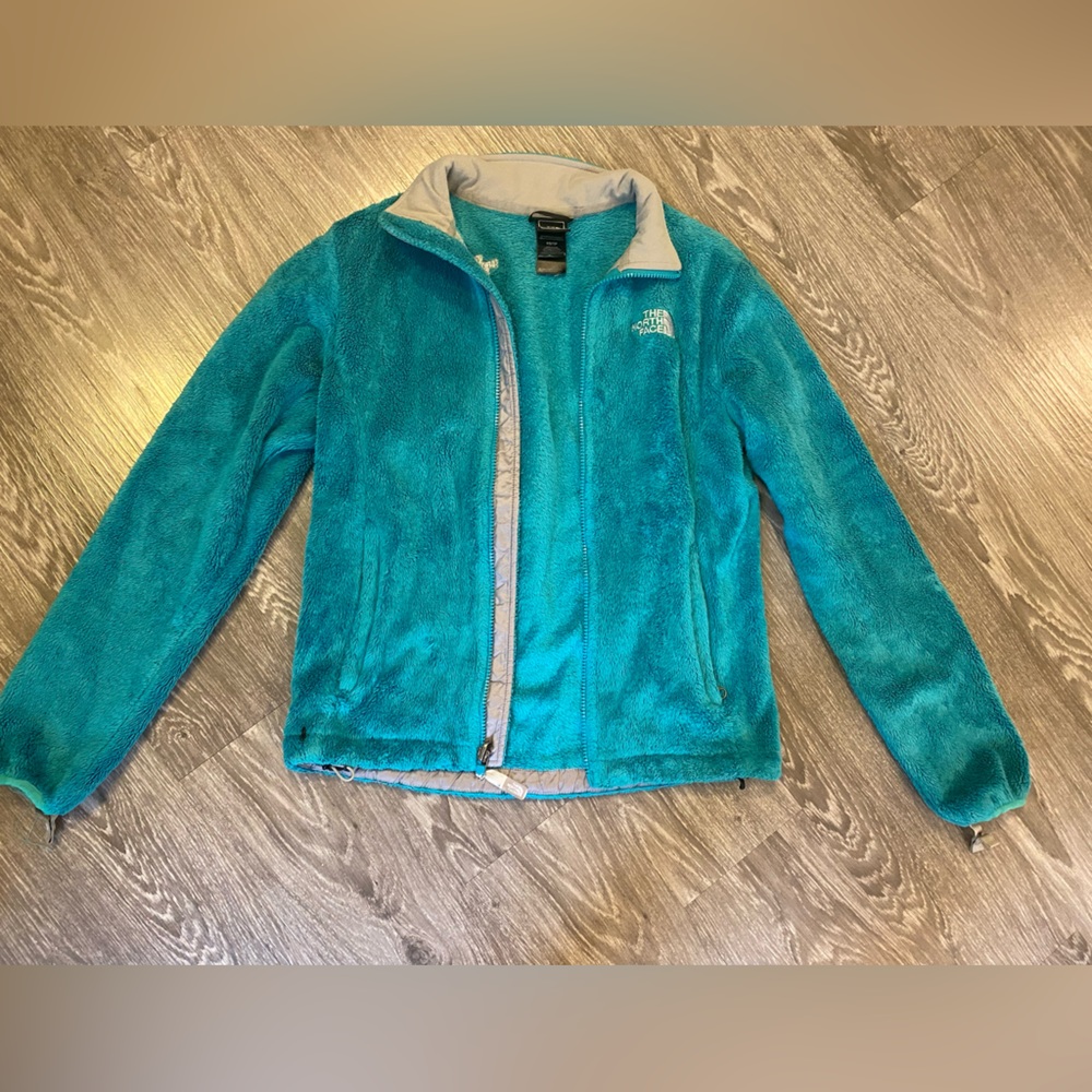 Girls North Face zip up fleece